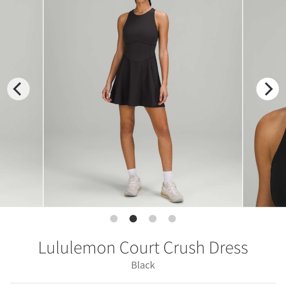 Lululemon Athletica Black Mini Dress